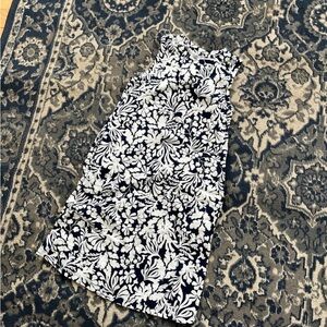 St. John's Bay Black and White Floral Midi Dress